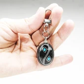 Damla Tasarım Mine İşlemeli Oltu Taşı Anahtarlık thumbnail 2