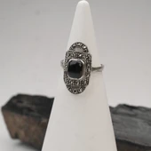 Kilit Model Oltu Taşı Kadın Yüzük thumbnail 3