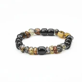 AKİK VE OLTU TAŞI  MİSİNA LASTİKLİ BİLEKLİK thumbnail 1