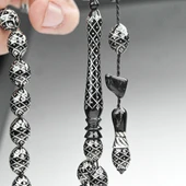 Oltu Taşı Koleksiyonluk Özel  İşlemeli Tespih thumbnail 2