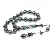 Oltu Taşı Maskot Çeşmi Bülbül İşlemeli Tespih thumbnail 1