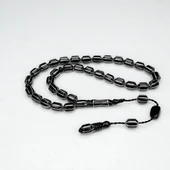 Oltu Taşı Traşlı Kesme Karpuz İşlemeli Tespih thumbnail 1