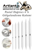 A3 Telli Eskiz Defteri Monalisa Spiralli Karakalem Rulo Kalemlik Siyah 24 Bölmeli Dereceli Kalem Gölgeleme Dağıtma Silgi - 4