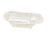 Sema Baby Köpüklü Kafa Destekli Bebek Banyo Filesi - Beyaz thumbnail 1