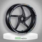HOLOGRAMLI HONDA FORZA UYUMLU 1 SET JANT ŞERİDİ - 1
