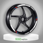 M POWER BEYAZ HONDA FORZA UYUMLU 1 SET JANT ŞERİDİ - 1