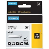 Dymo RhinoPRO Renkli Vinil 12mmx5,5m Sarı-Siyah 18432 - 1