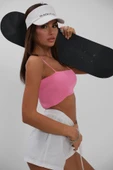 İnce Askılı Crop Top - 3