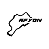 Afyon Harita Araba Sticker 17x17 Cm Siyah - 1