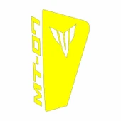 YAMAHA MT07 2014 - 2017 UYUMLU SARI SİPERLİK STİCKER SET - 1