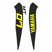 YAMAHA MT07 2014 - 2017 UYUMLU SARI DEPO STİCKER SET - 1
