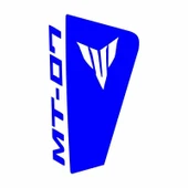 YAMAHA MT07 2014 - 2017 UYUMLU MAVİ SİPERLİK STİCKER SET - 1