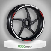 REFLEKTÖR BEYAZ I YAMAHA NMAX UYUMLU 1 SET JANT ŞERİDİ - 1