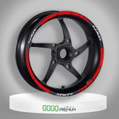 REFLEKTÖR KIRMIZI I YAMAHA NMAX UYUMLU 1 SET JANT ŞERİDİ - 1