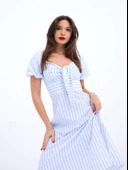 5948 ELBİSE-LOS ANGELES ÇİZGİLİ - 3