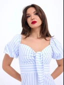 5948 ELBİSE-LOS ANGELES ÇİZGİLİ - 2