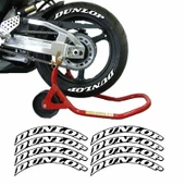 DUNLOP BEYAZ 3D LASTİK YANAK YAZISI - 1