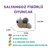 Salyangoz Figür - 3D Mini Doğa Oyuncağı - 1