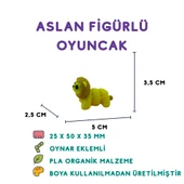 Aslan Figür - 3D Vahşi Hayvan Oyuncak - 1