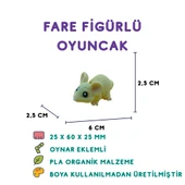 Farecik Figür - 3D Sevimli Mini Hayvan Oyuncak - 1