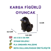 Karga Figür - 3D Kuş Temalı Mini Oyuncak - 1