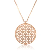 ​​​925 Ayar Gümüş Yaşam Çiçeği Kadın Gümüş Kolye thumbnail 1