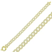 925 Ayar Gümüş Gold Taşlı Gurmet Bileklik thumbnail 1