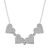 Gümüş Kalpli Açılabilen Yonca Kadın Kolye thumbnail 2