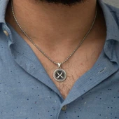 ​Gümüş Zülfikar Kılıcı Desenli Kolye thumbnail 2