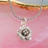 925 Ayar Gümüş Gül Kadın Kolye thumbnail 1
