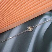 925 Ayar Gümüş Elif Vav Otantik Kadın Bileklik thumbnail 3