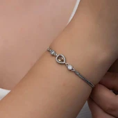 ​Gümüş Damla Zultanit Taşlı Kadın Bileklik thumbnail 5