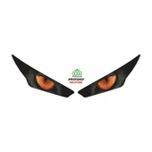 RKS R250 2022 - 2024 UYUMLU FAR STİCKER TURUNCU GÖZ - 1