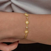Gümüş Gold Güneş Kadın Bileklik thumbnail 1
