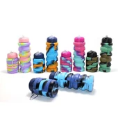 Katlanabilir Portatif Silikon Su Şişesi 500 Ml thumbnail 1