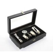 Ahşap Kutulu Pirinç Dürbün Pusula Ve Kumsaati Seti thumbnail 1