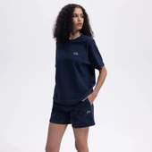 Ellesse Kadın Lacivert Oversize Pamuklu Tişört – EF394-NV - 1