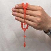 Yuvarlak Sıkma Kehribar Tesbih thumbnail 1