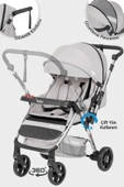 Wellgro Twister Çift Yönlü Bebek Arabası, Gri - 3