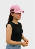 Bay Bayan Arkadan Ayarlanabilir pembe şapka - 3