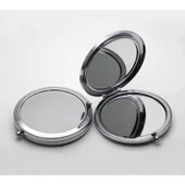 Metal Gri Cep Aynası 12 Adet - 2