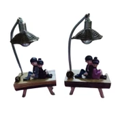 Sokak Lambası Altındaki Sevgili Çift Işıklı Biblo thumbnail 1