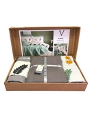 Viola Home  8 Parça %100 Pamuk Poplin Çift Kişilik Pikeli Nevresim Takımı - 10
