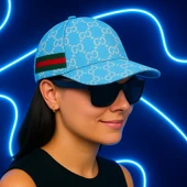 Extra kalite unisex GG şapka (açık mavi) - 1