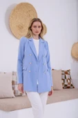 SIRTI ÇİZGİLİ BLAZER CEKET - 1