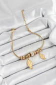 316L Çelik Gold Renk Balık Model Kadın Bileklik - TJ-BB7076 - 1