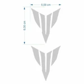 MT LOGO 5 X 5 cm GRİ STİCKER 2 Lİ - 1