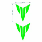 MT LOGO 5 X 5 cm YEŞİL STİCKER 2 Lİ - 1