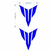 MT LOGO 5 X 5 cm MAVİ STİCKER 2 Lİ - 1
