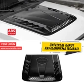 Üniversal Her Araca Uyumlu Geniş Büyük Boy Kaput Üstü Havalandırma Izgarası Tavan Vent Air Scoop İthal Petekli 51 x 47 cm - 1